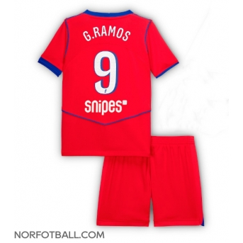 Billige Fotballdrakt Paris Saint-Germain Goncalo Ramos #9 Replika Tredjedraktsett Barn 2025-26 Kortermet (med bukser)